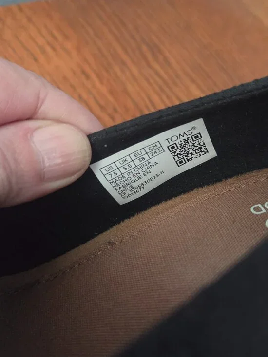 Toms Open Toe Espadrille Wedge Heels Black Size 7.5 - Picture 2 of 7